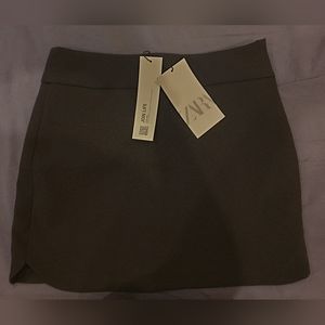 Zara Asymmetric Hem Mini Skirt XS